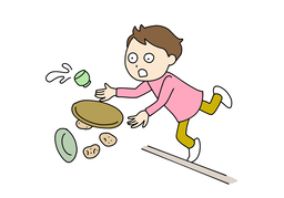 tip overのイラスト